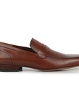 Mocasines casuales de piel para hombre con costuras