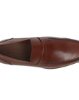 Mocasines casuales de piel para hombre con costuras