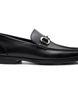 Mocasines de piel con acabado brillante y hebilla para hombre
