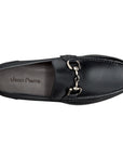 Mocasines de piel con acabado brillante y hebilla para hombre
