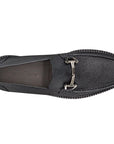 Mocasines de piel grabada con hebilla y plataforma track para hombre