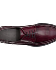 Zapatos de vestir de piel estilo derby con acabado brillante para hombre