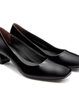 Zapatillas formales clásicas para dama en charol, con tacon bajo