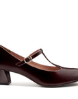 Zapatillas tipo mary jane de charol para dama