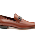 Mocasines de piel con herraje metálico para hombre