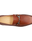 Mocasines de piel tejidos con hebilla para hombre
