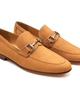 Mocasines de gamuza con hebilla para hombre