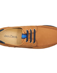 Mocasines tipo marinero color brandy y azul para hombre