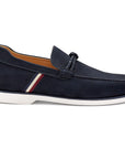 Mocasines tipo náutico color azul sin agujetas para hombre