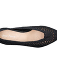 Zapatillas estilo kitten heels tejidas con tacón medio