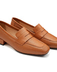 Mocasines casuales confortables brandy