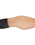Mocasines formales de piel trenzada con hebilla para hombre