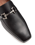 Mocasines formales de piel con hebilla para hombre