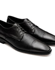 Zapatos estilo derby en piel de venado con puntera para caballero