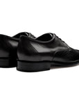 Zapatos estilo derby en piel de venado con puntera para caballero
