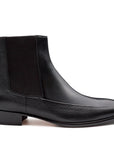 Botines de piel con elástico lateral para caballero