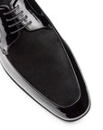Zapatos de charol y ante estilo derby para caballero