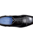 Zapatos oxford de charol con puntera para caballero