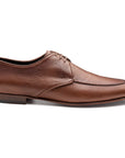 Zapatos estilo derby de piel pintados a mano para caballero.