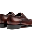 Zapatos formales de piel estilo oxford semi perforados para caballero