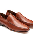 Mocasines de piel clásicos tejidos a mano para hombre