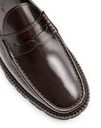 Mocasines de piel estilo penny con suela track para caballero