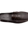 Mocasines de piel estilo penny con suela track para caballero