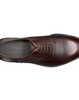 Zapatos oxford de piel con puntera para hombre