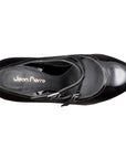 Zapatillas estilo Mary Jane de charol con correa ajustable doble para dama