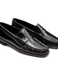Mocasines clásicos de piel tejidos para dama
