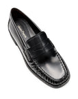 Mocasines clásicos de piel tejidos para dama