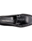 Mocasines clásicos de piel tejidos para dama