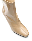 Botines de charol stretch para dama beige