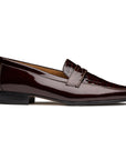 Mocasines de charol grabado para dama estilo penny