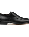 Zapato formal tipo derby con detalle de placa metálica para hombre