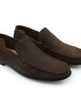 Mocasines de nubuck clásicos tejidos a mano para hombre