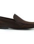 Mocasines de nubuck clásicos tejidos a mano para hombre