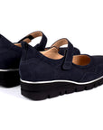 Zapatos Mary Jane casuales de nubuck con suela confort para dama