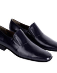 Mocasines slip on de piel con elásticos laterales para hombre