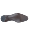 Zapatos derby de piel con acabado brillante para hombre