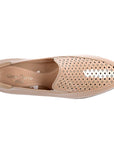 Mocasines de charol con elástico lateral y suela confort para dama