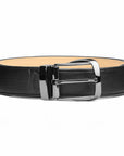 Cinturón en piel venado negro - Jean Pierre