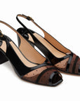 Zapatilla Tipo Peep-toe - Jean Pierre