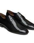 Zapato Blucher de piel tipo derby en charol de gala - Jean Pierre