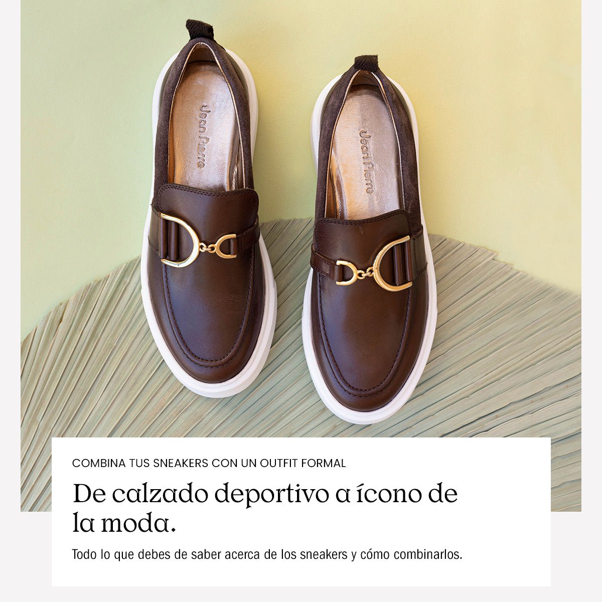 Combina tus sneakers con un outfit formal - Jean Pierre