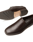 Mocasines de piel confort con elásticos laterales para hombre