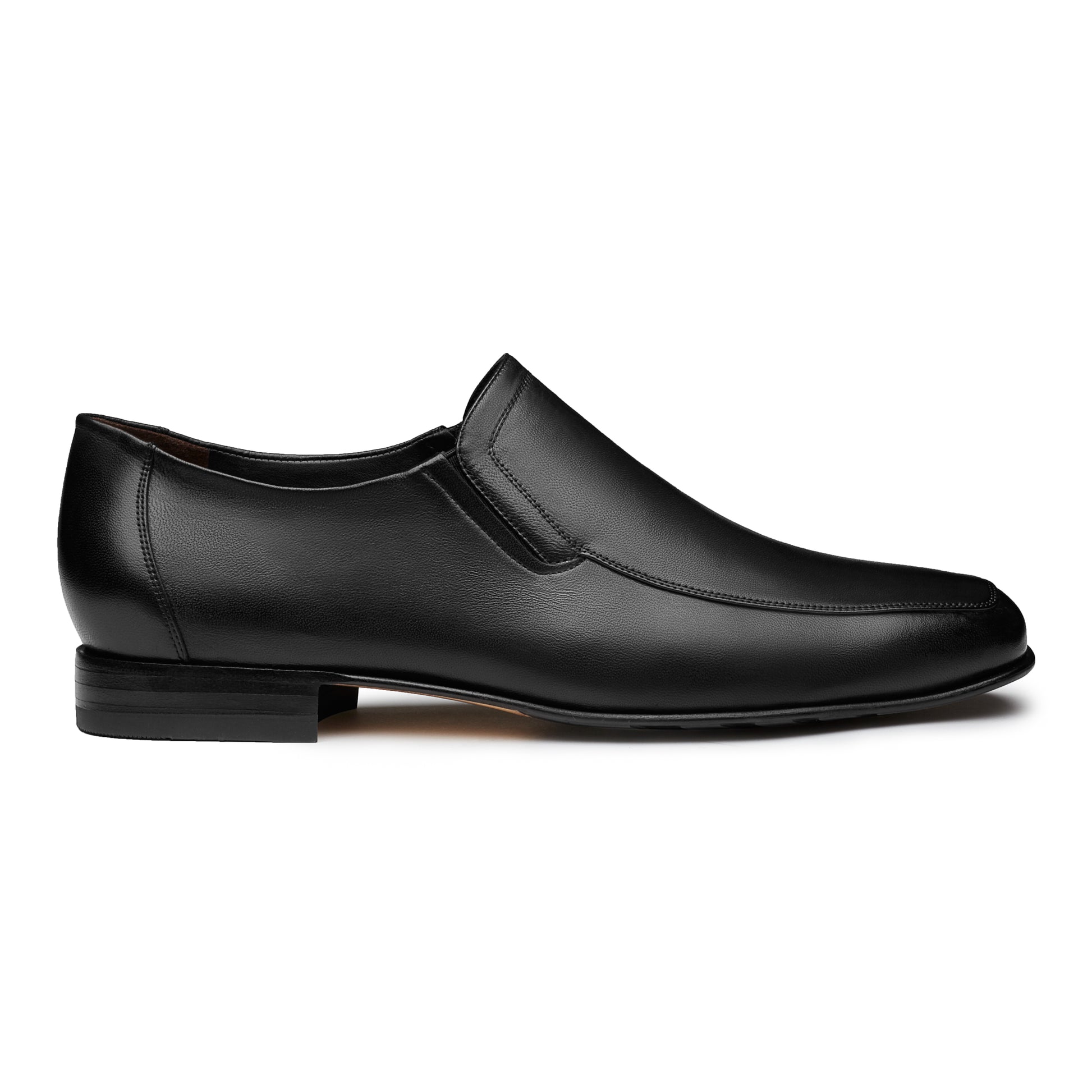 Mocasines de piel confort con elásticos laterales para hombre