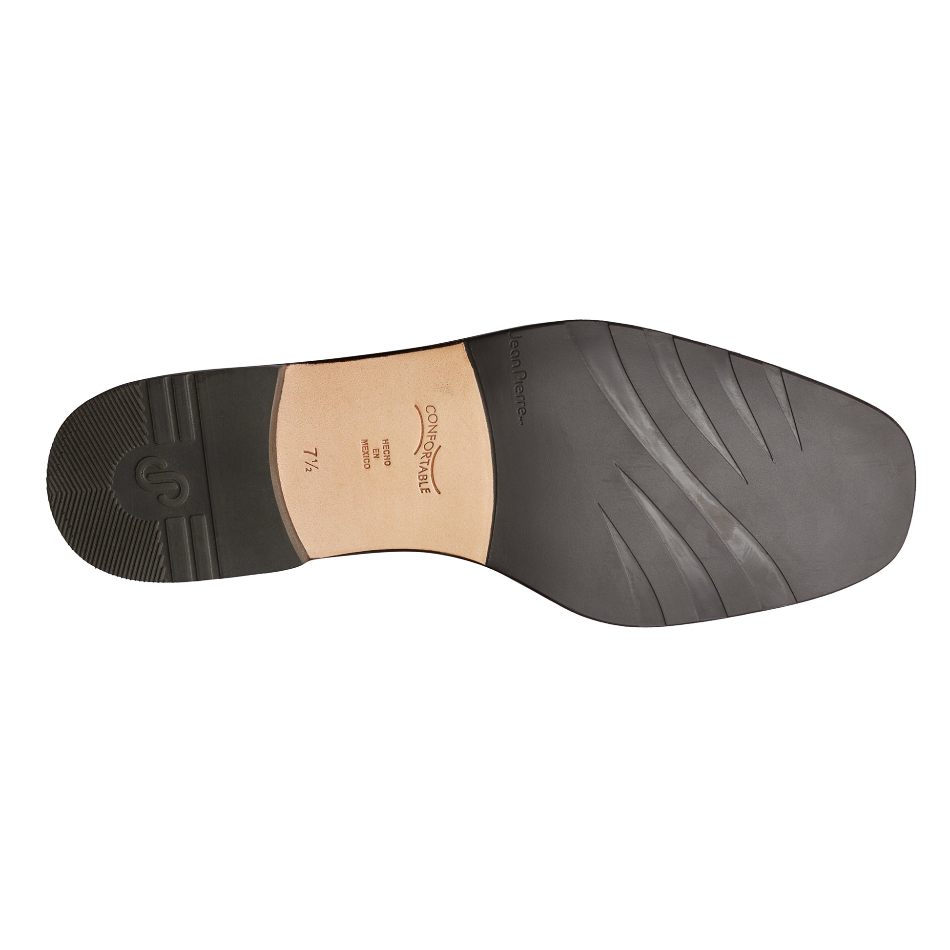 Mocasines de piel confort con elásticos laterales para hombre
