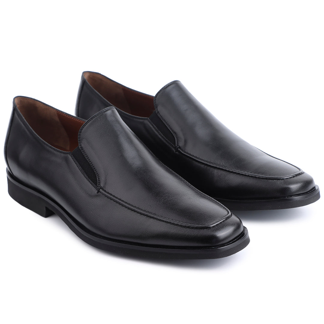 Mocasines de piel con elásticos laterales para caballero