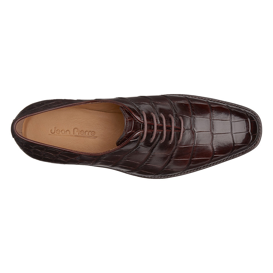 Zapato Oxford Jean Pierre – Croco Chocolate Elegance